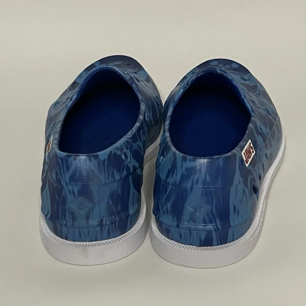 Sperry Top Sider Jaws Waterproof Deck Shoes M 7/W 9/EU 39 Beach Boat Shark Movie